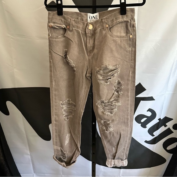 ONE Teaspoon Blush Awesome Baggies Jeans - Picture 6 of 14